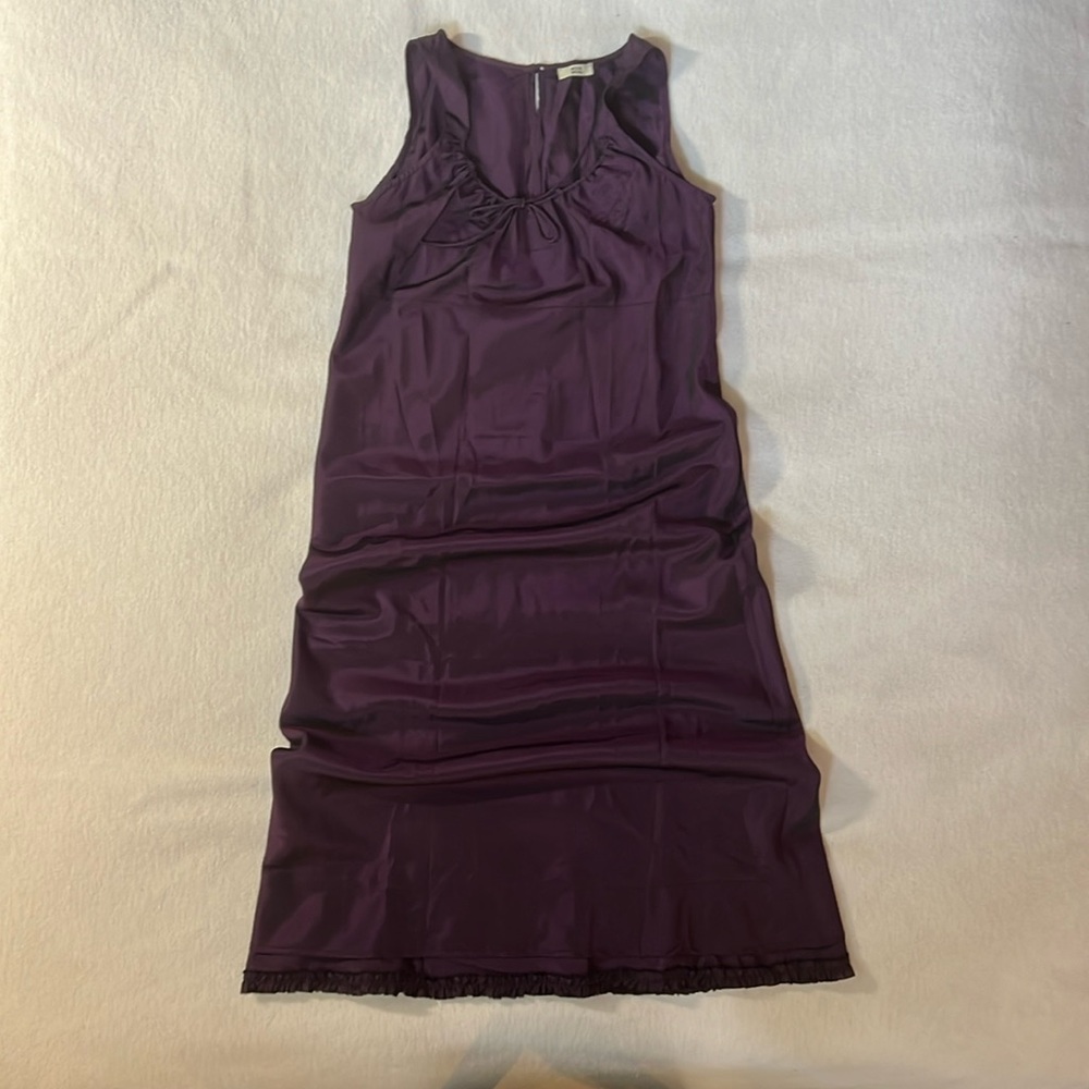NOA NOA purple silk sleeveless dress size medium